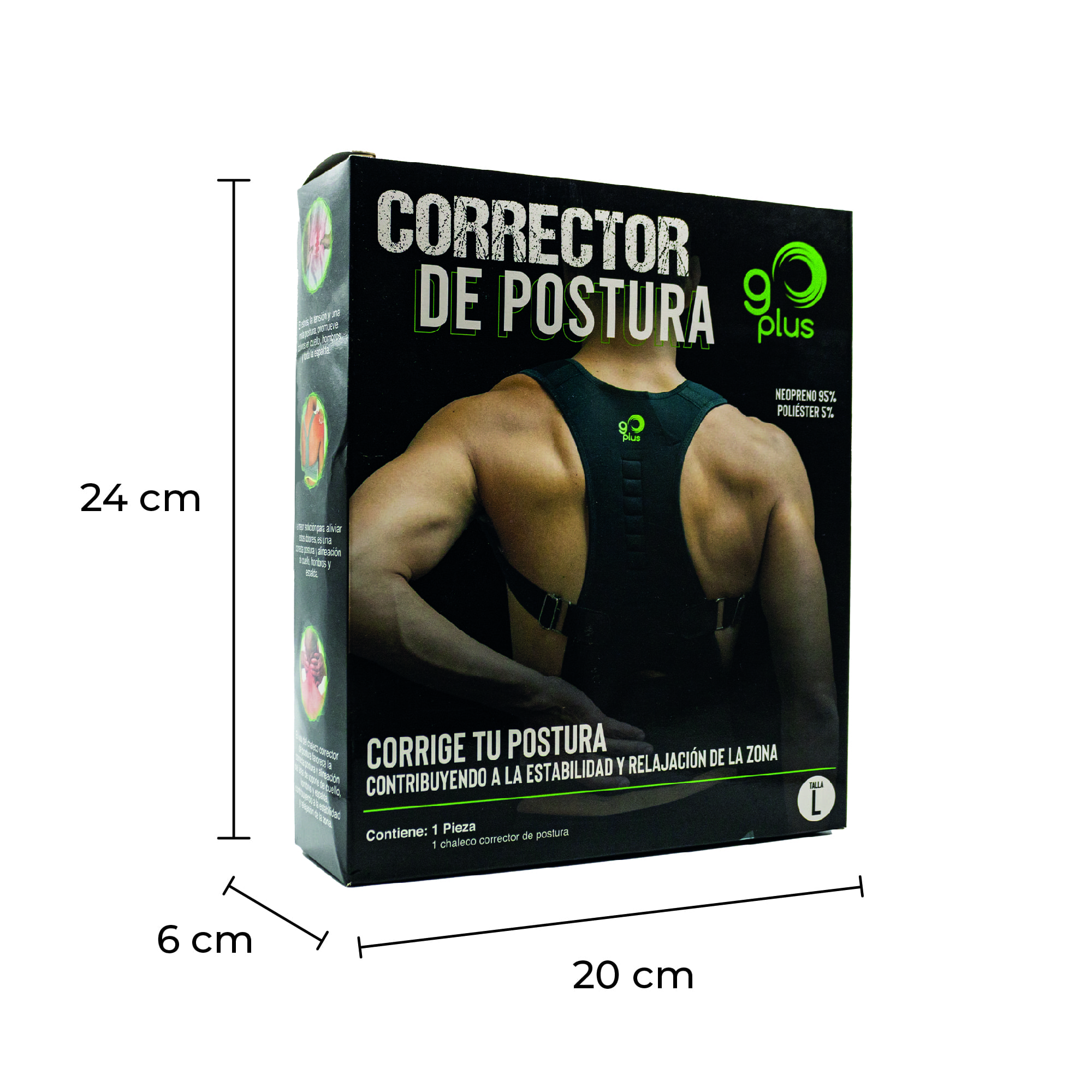Foto 7 | Chaleco Corrector de Postura Go Plus para Espalda Talla S