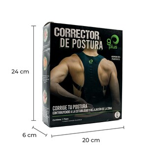 Foto 7 | Chaleco Corrector de Postura Go Plus para Espalda Talla S