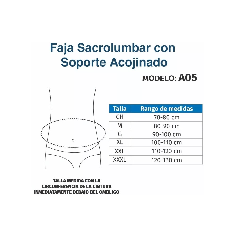 Foto 5 | Faja Cinturón Genérico A05 Lumbar color Gris