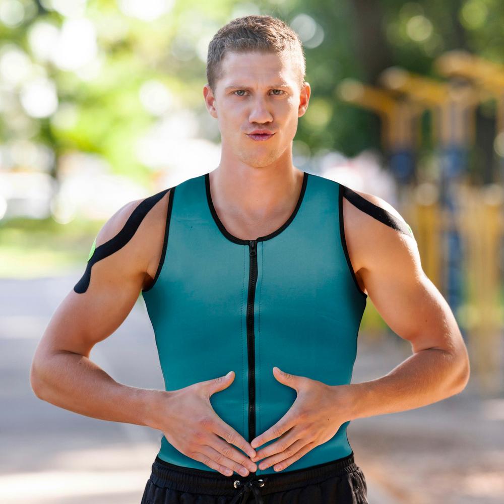 Foto 6 pulgar | Chaleco Faja Mccarthy Neopreno Gym Para Hombre Azul