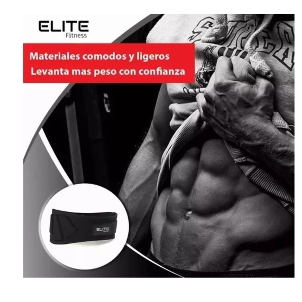 Foto 3 pulgar | Faja Cinturón Para Pesas De Fuerza Gym Carga Belug Negro