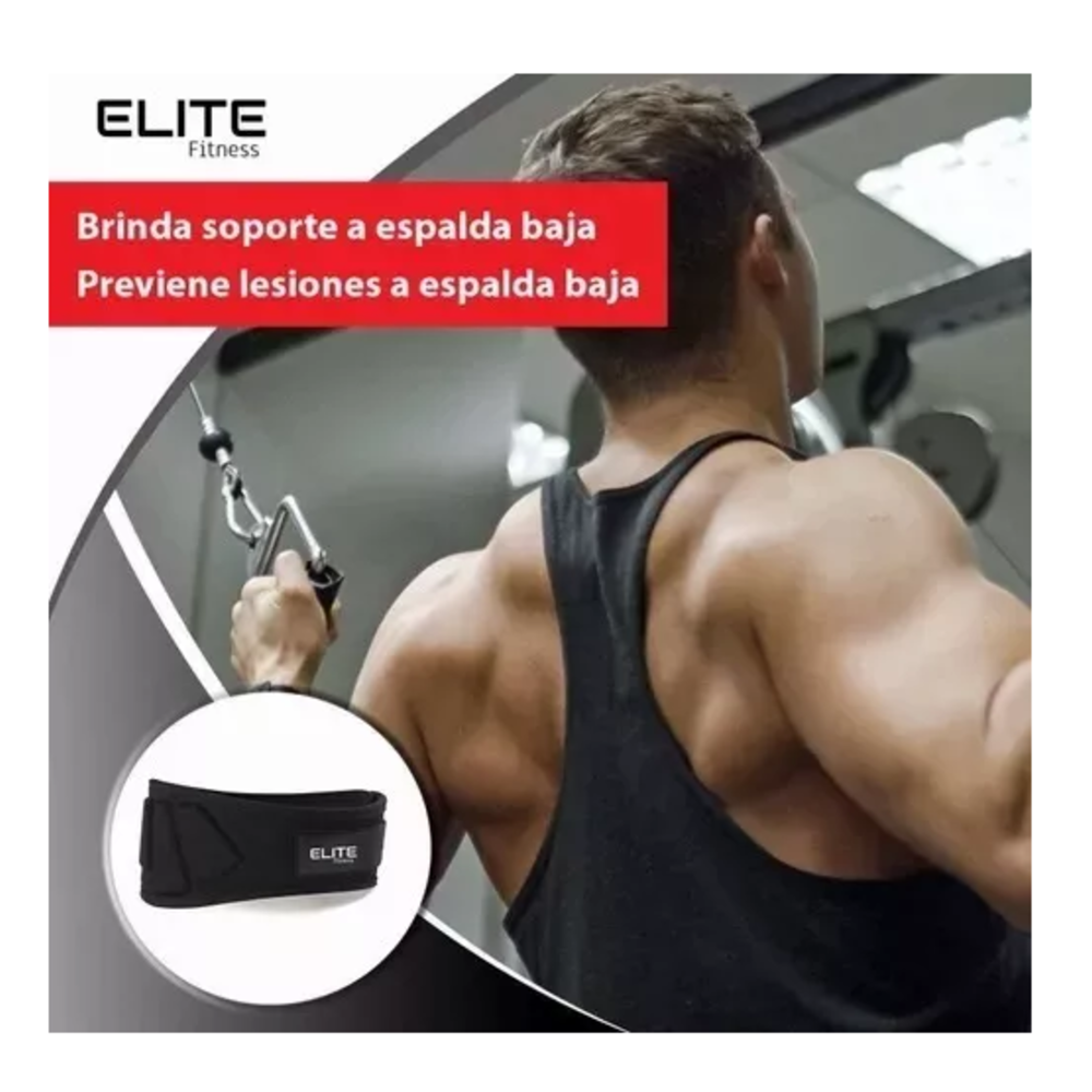 Foto 5 pulgar | Faja Cinturón Para Pesas De Fuerza Gym Carga Belug Negro