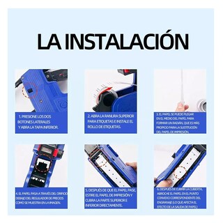 Foto 3 | Etiquetadora Manual Belug 8 Dígitos y 10000 color Azul