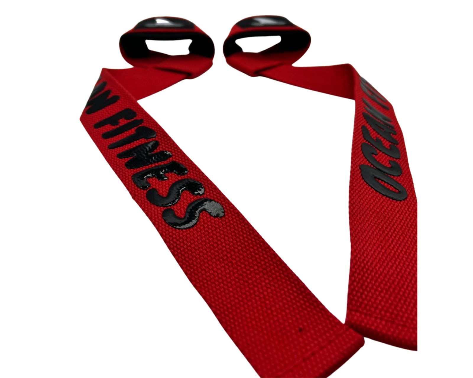 Foto 4 pulgar | Correas de Levantamiento Ocean Fitness Straps Rojo Unitalla