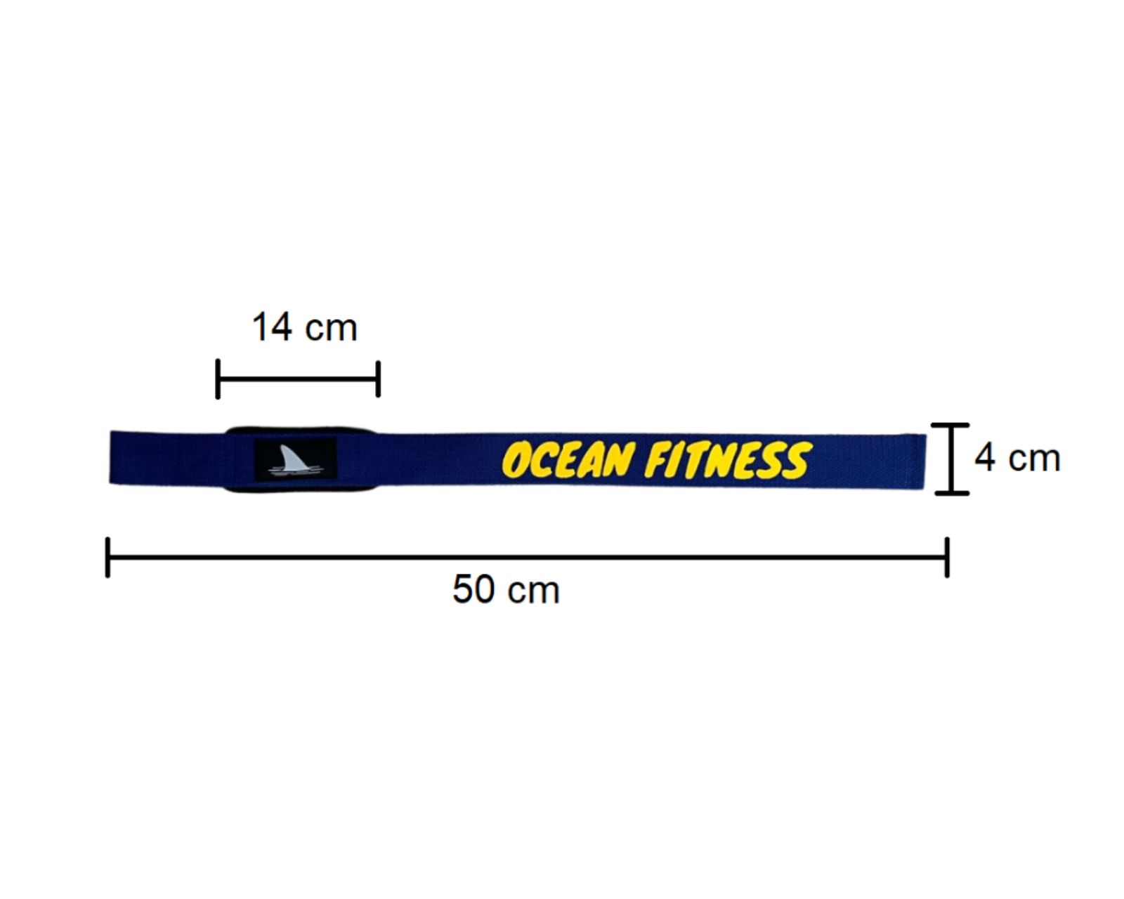 Foto 9 pulgar | Correas de Levantamiento Ocean Fitness Straps Azul Unitalla