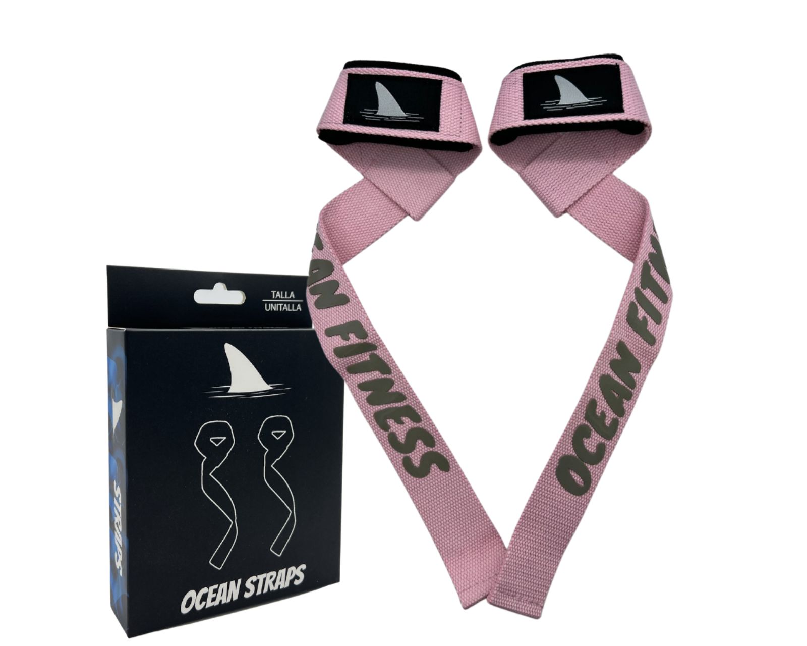 Foto 1 | Correas de Levantamiento Ocean Fitness Straps Rosa Unitalla