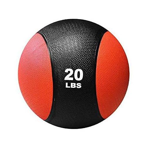 Balón Medicinal Med Ball 20 lb Genérico color Rojo para Entrenamiento Funcional y Crossfit