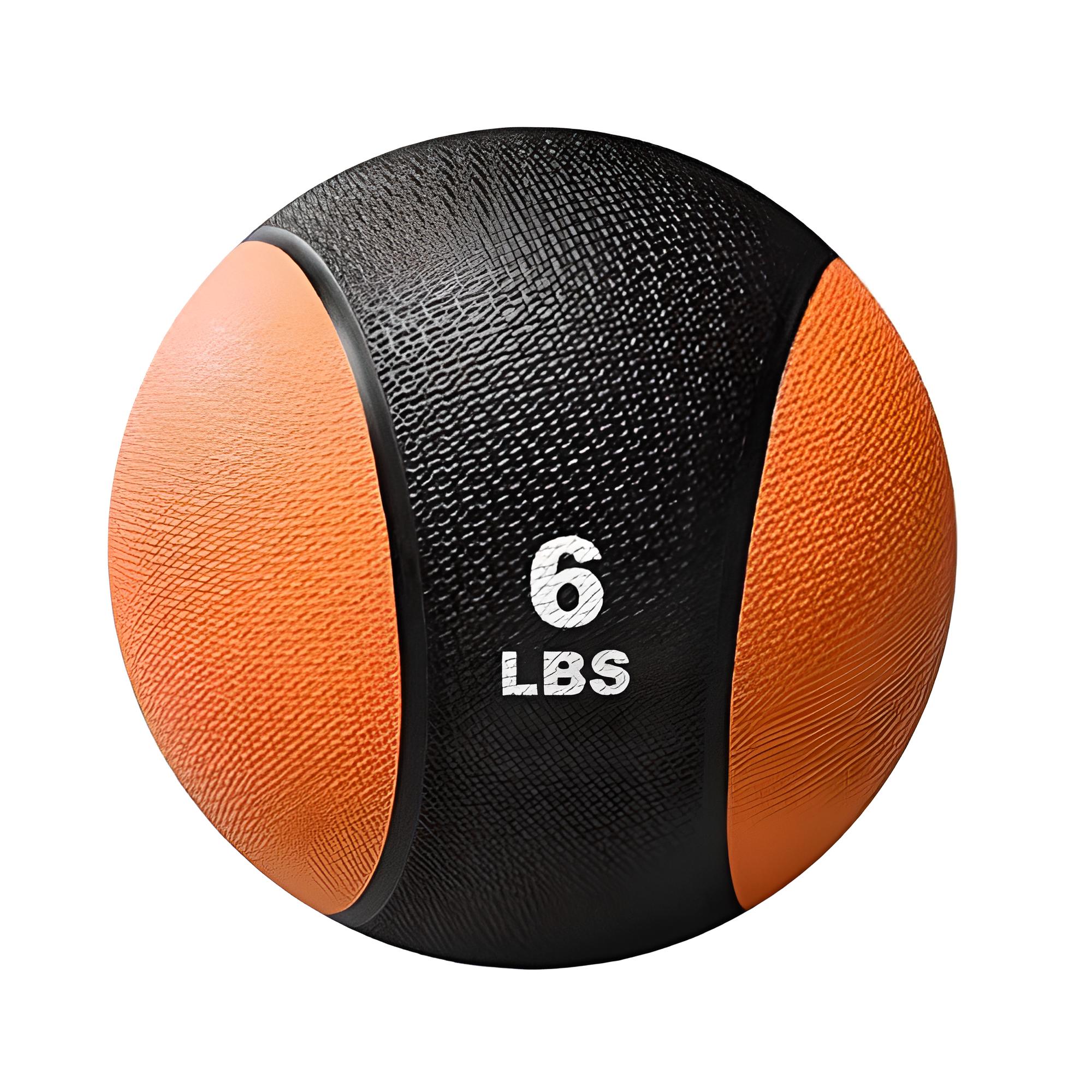 Balón Medicinal 6 Libras para Entrenamiento Funcional Crossfit color Negro