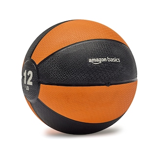 Foto 2 | Balón Medicinal Pesado Amazon Basics, 5,4 Kg, Naranja/negro - Venta Internacional.