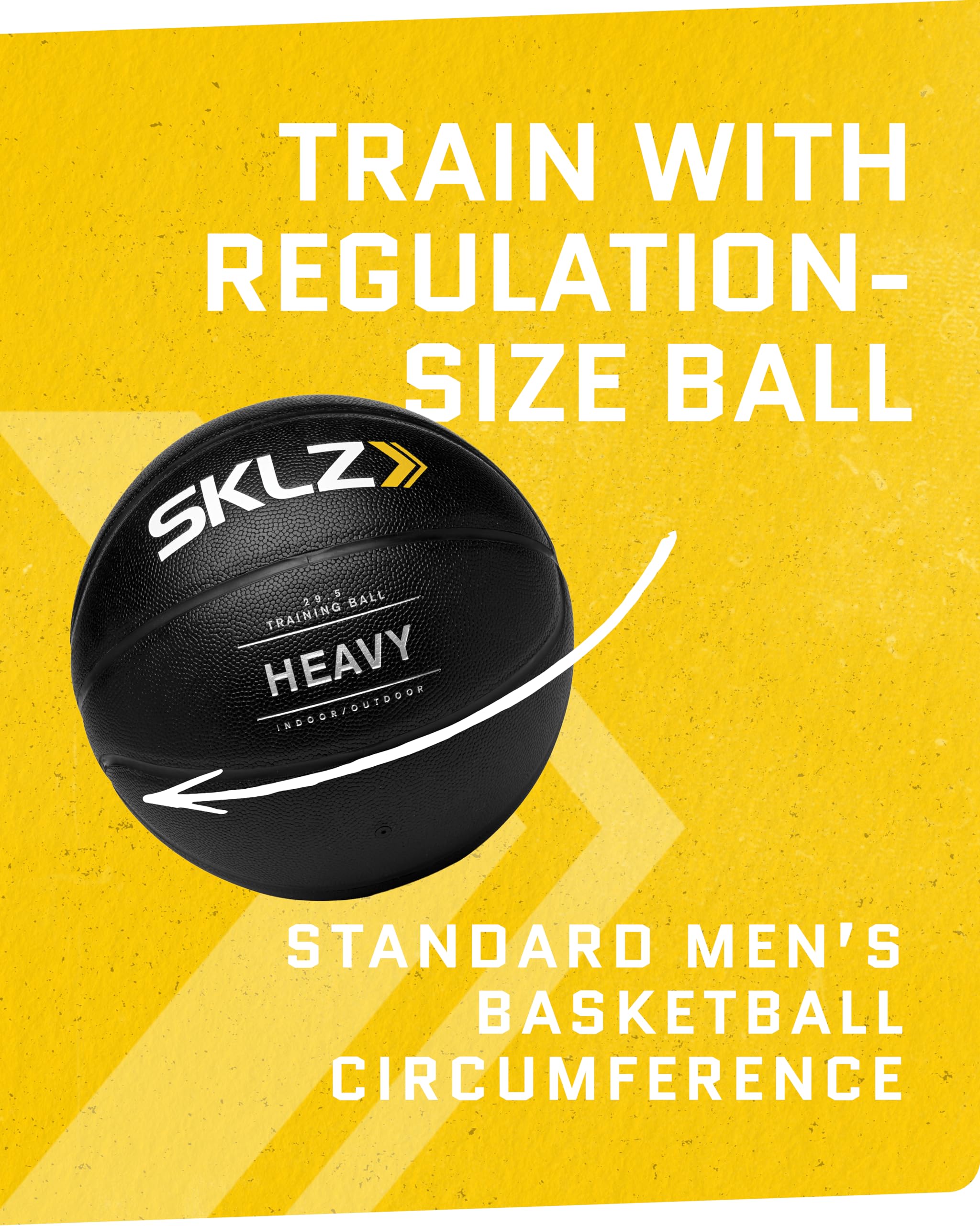 Foto 4 pulgar | Balón De Baloncesto De Entrenamiento Pesado Sklz De 3 Libras, Piel Sintética Negra - Venta Internacional.