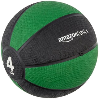 Foto 1 | Balón Medicinal Pesado Amazon Basics De 2 Kg, Color Verde Y Negro - Venta Internacional.