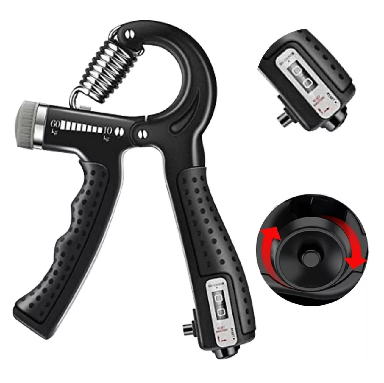 Foto 4 pulgar | Ejercitador De Dedo Fortalecedor Resistencia Mano Grip 6 Pzs, Negro