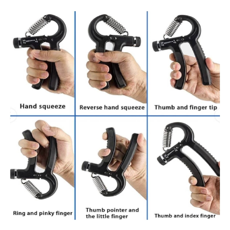 Foto 4 pulgar | Ejercitador Hand Grip Fitness Ajustable De 5 A 60 Kg, Azul, Para Adultos - Venta Internacional.