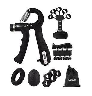 Foto 1 | Ejercitador De Dedo Fortalecedor Resistencia Mano Grip 6 Pzs, Negro