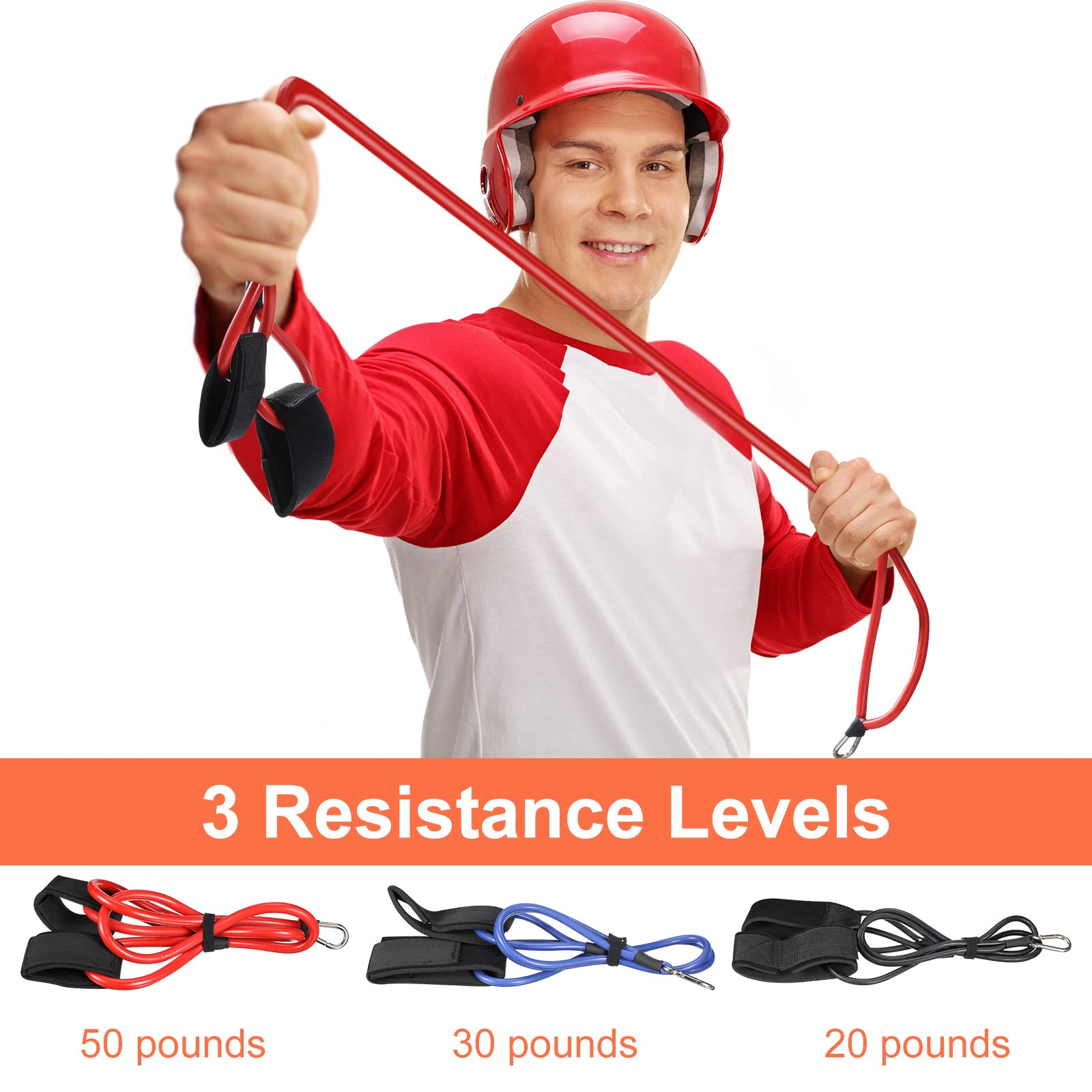 Foto 3 pulgar | Bandas De Béisbol Skylety Resistance Pitching Training, 3 Unidades - Venta Internacional.