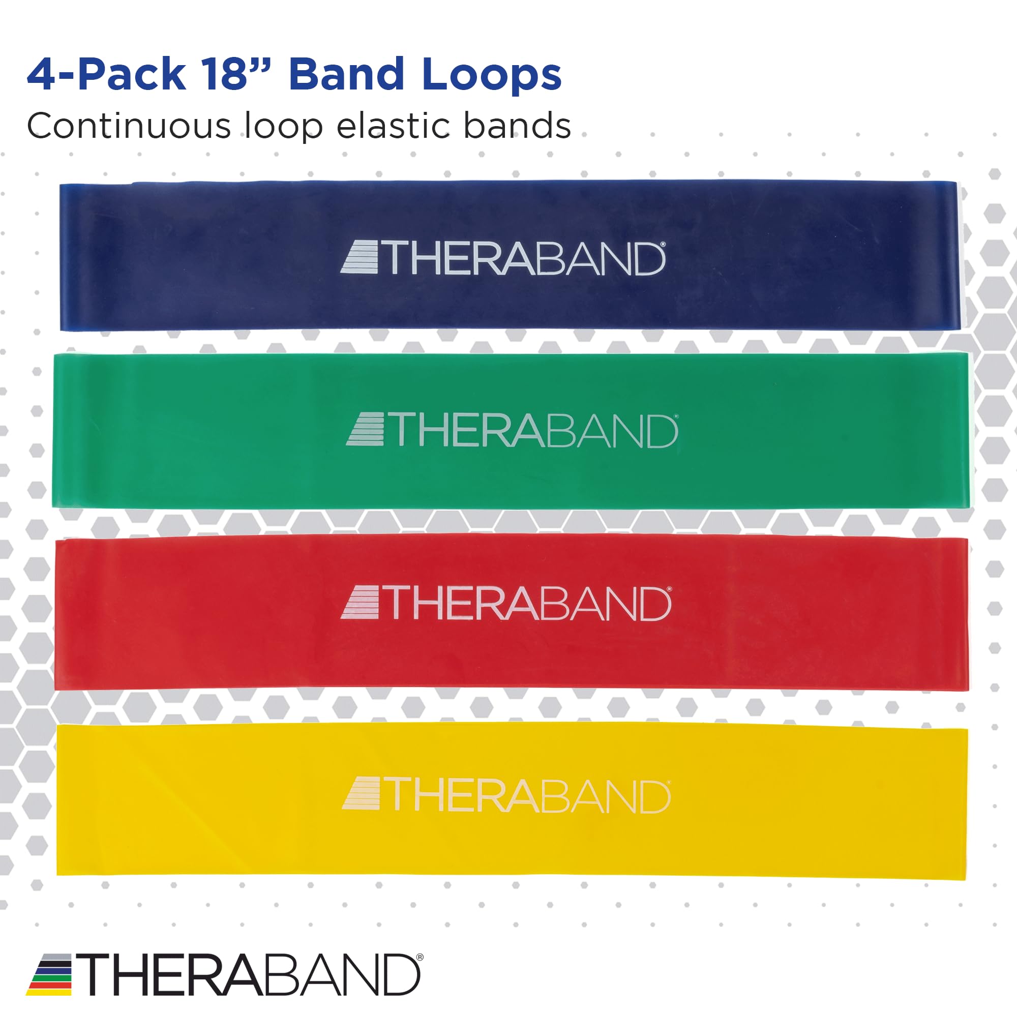 Foto 2 | Set Resistance Band Loop Set Theraband Para Piernas  Paquete De 4 - Venta Internacional.