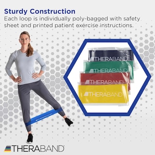 Foto 4 | Set Resistance Band Loop Set Theraband Para Piernas Paquete De 4 - Venta Internacional.