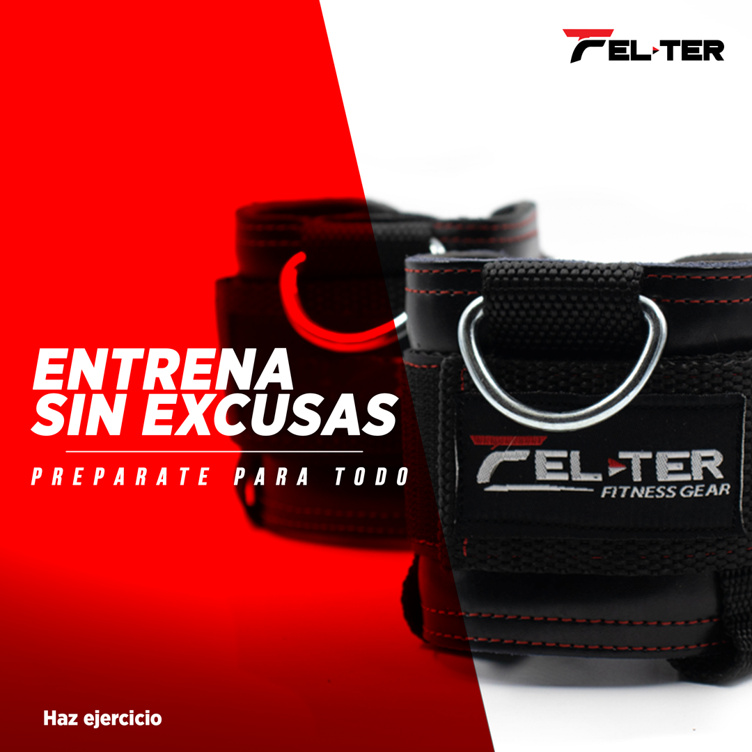 Foto 7 pulgar | Grilletes con Talonera Felter Fitness color Negro