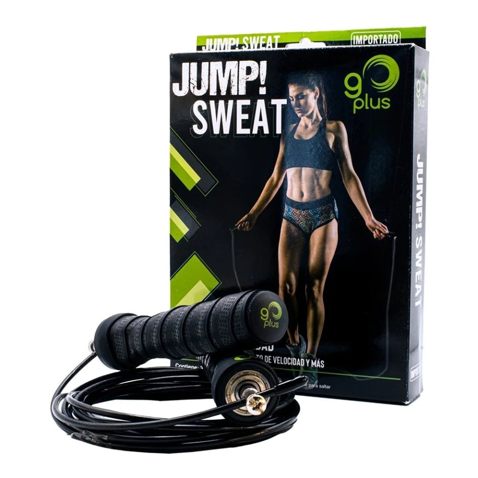 Foto 2 pulgar | Cuerda para saltar Jump! Sweat Go Plus color Negro