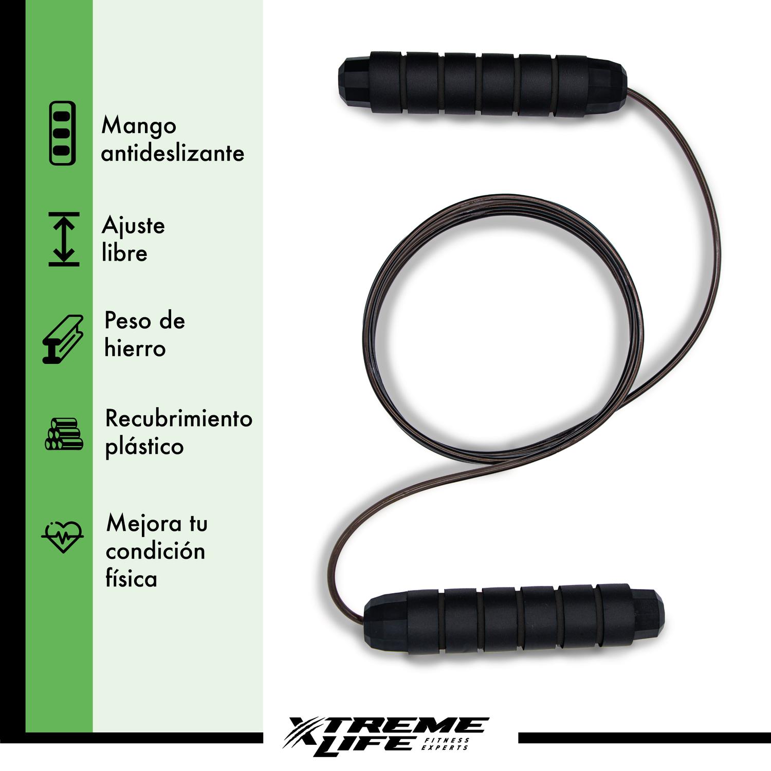 Foto 3 pulgar | Cuerda para Saltar Xtreme Life color Negro para Crossfit Rápida con Peso Incorporado