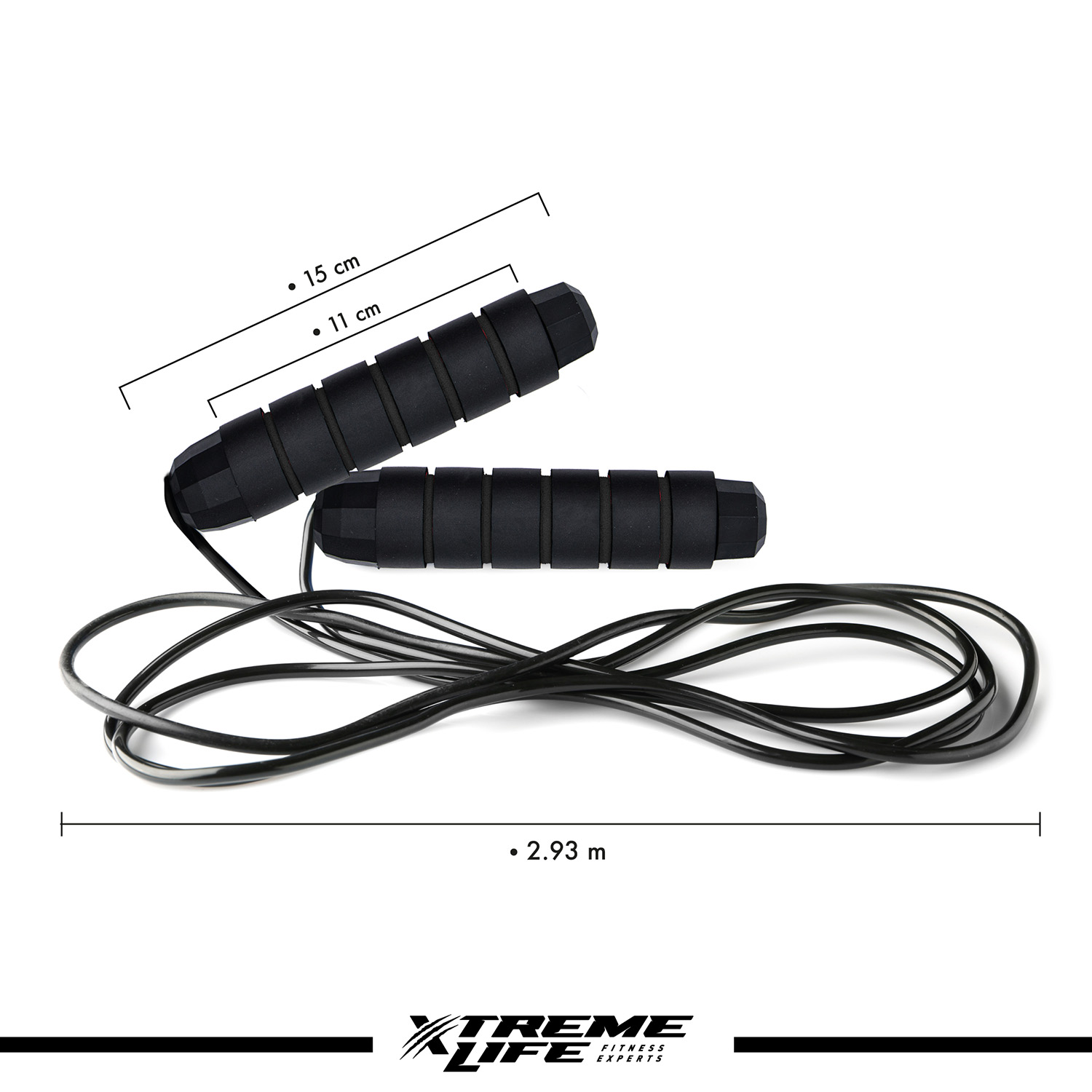 Foto 4 pulgar | Cuerda para Saltar Xtreme Life color Negro para Crossfit Rápida con Peso Incorporado