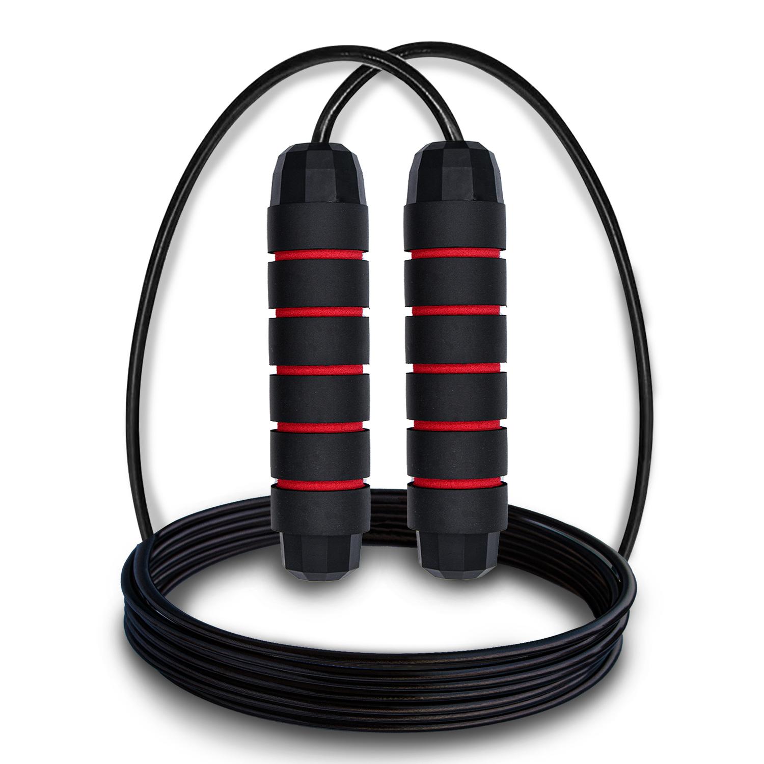 Cuerda para Saltar Xtreme Life color Rojo para Crossfit Rápida con Peso Incorporado
