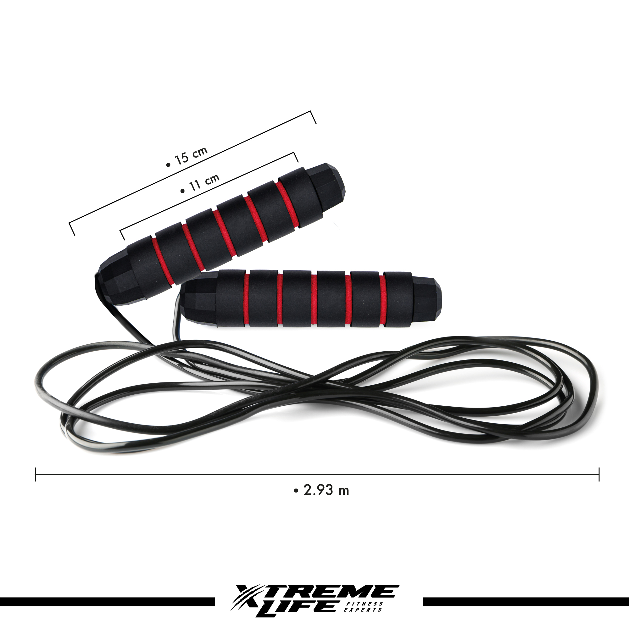 Foto 4 pulgar | Cuerda para Saltar Xtreme Life color Rojo para Crossfit Rápida con Peso Incorporado