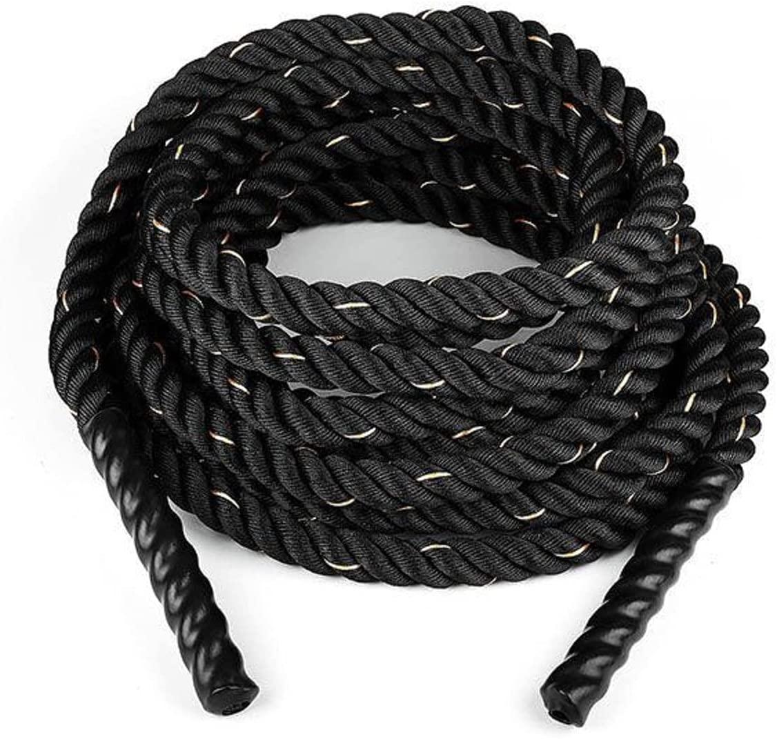 Cuerda de Azote para Crossfit Battle Rope 2'' X 15 m Genérico color Negro