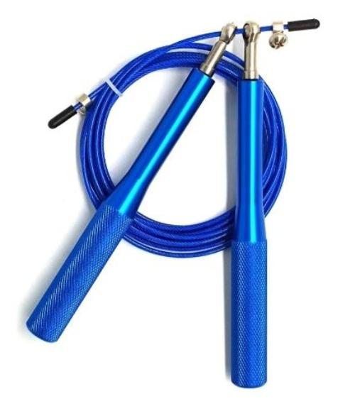 Foto 2 pulgar | Cuerda para Saltar Rápida Speed Rope Premium con Mango de Aluminio Azul