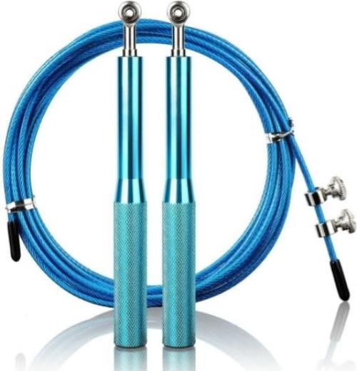 Foto 3 | Cuerda para Saltar Rápida Speed Rope Premium con Mango de Aluminio Azul