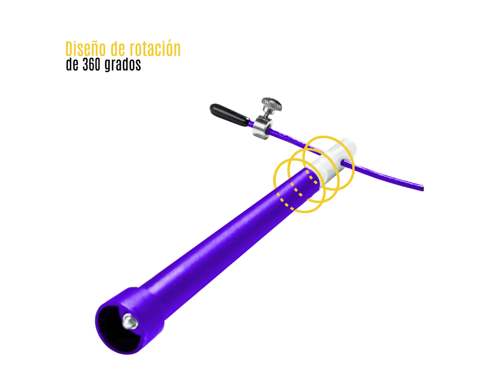 Foto 3 pulgar | Cuerda para Saltar Level Fitness color Púrpura
