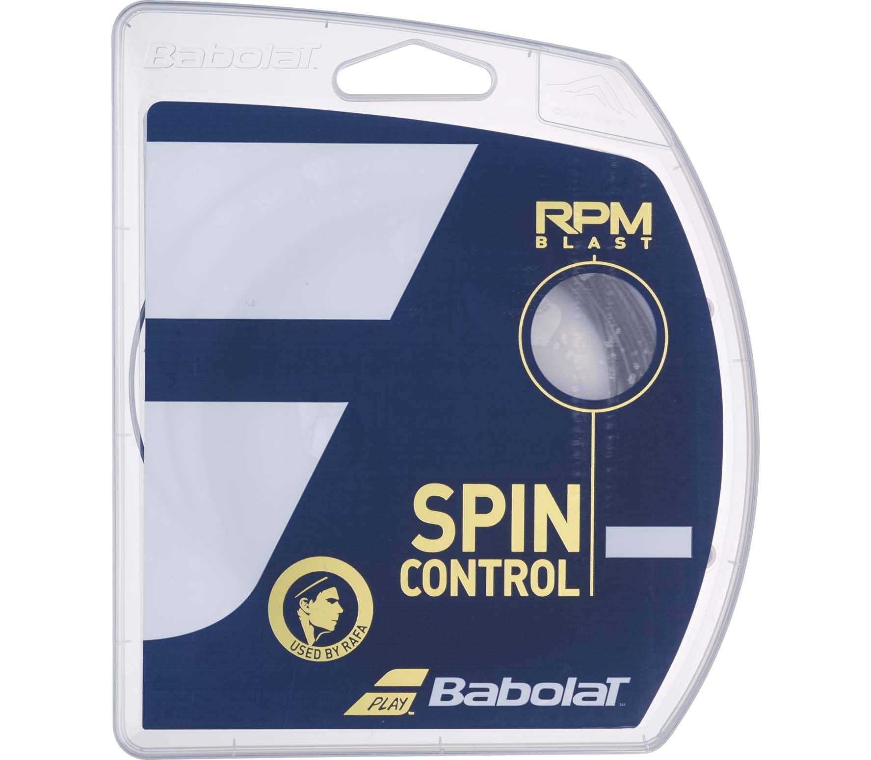Bobina Para Cuerdas De Tenis Babolat Rpm Blast 17-1,25 Mm 200 M, Color Negro - Venta Internacional.