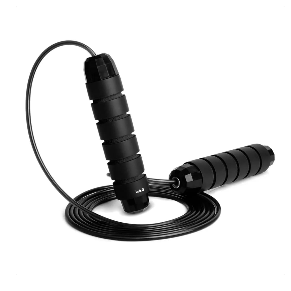 Cuerda Para Saltar 300 Cm Con Mango Antideslizante Ajustable Lab.g Negro