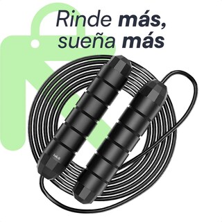 Foto 3 | Cuerda Para Saltar 300 Cm Con Mango Antideslizante Ajustable Lab.g Negro