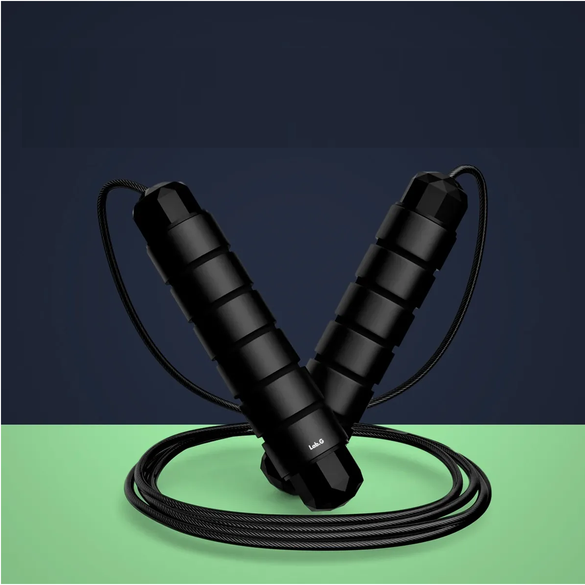 Foto 5 pulgar | Cuerda Para Saltar 300 Cm Con Mango Antideslizante Ajustable Lab.g Negro