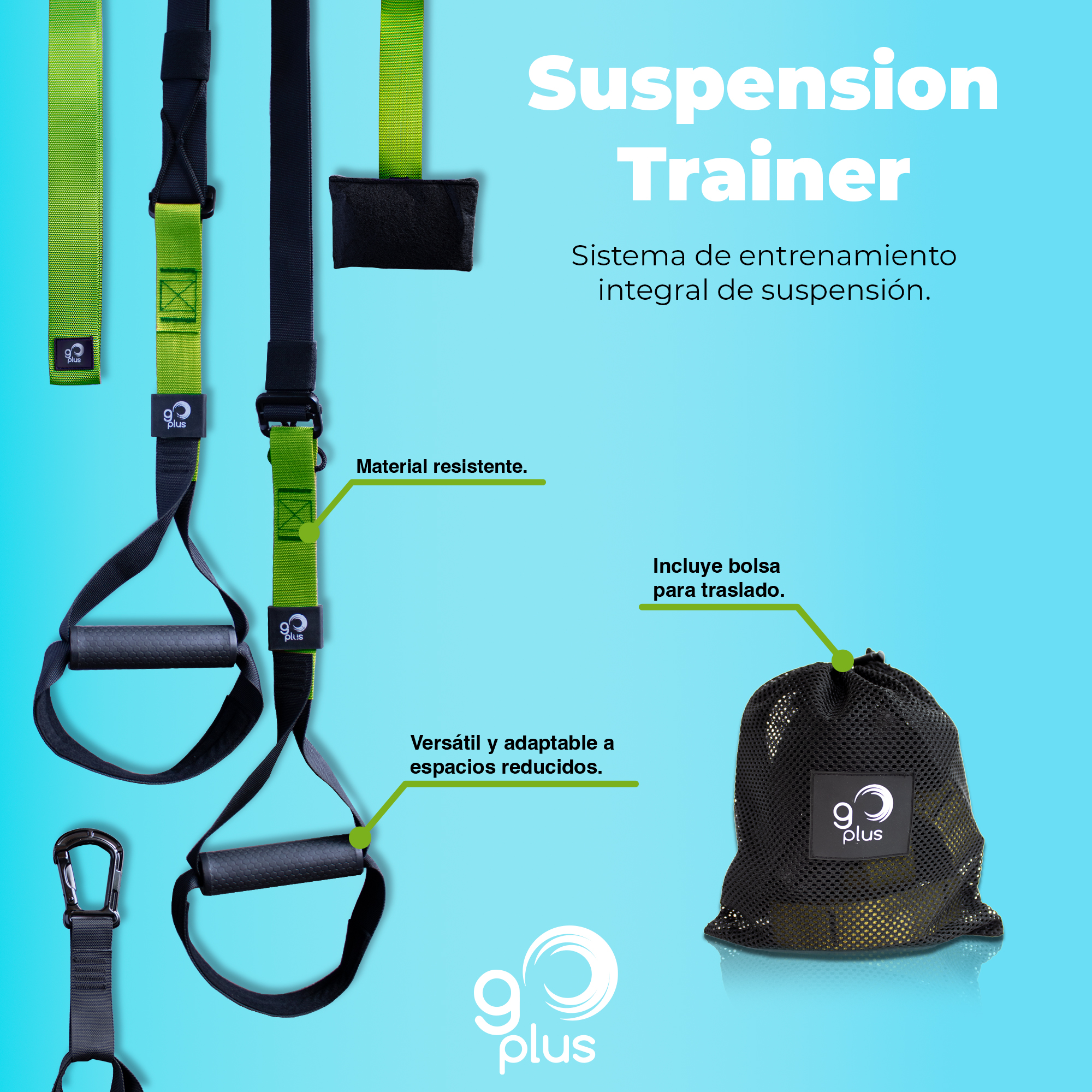 Foto 4 pulgar | Bandas de Suspensión Go Plus de Entrenamiento