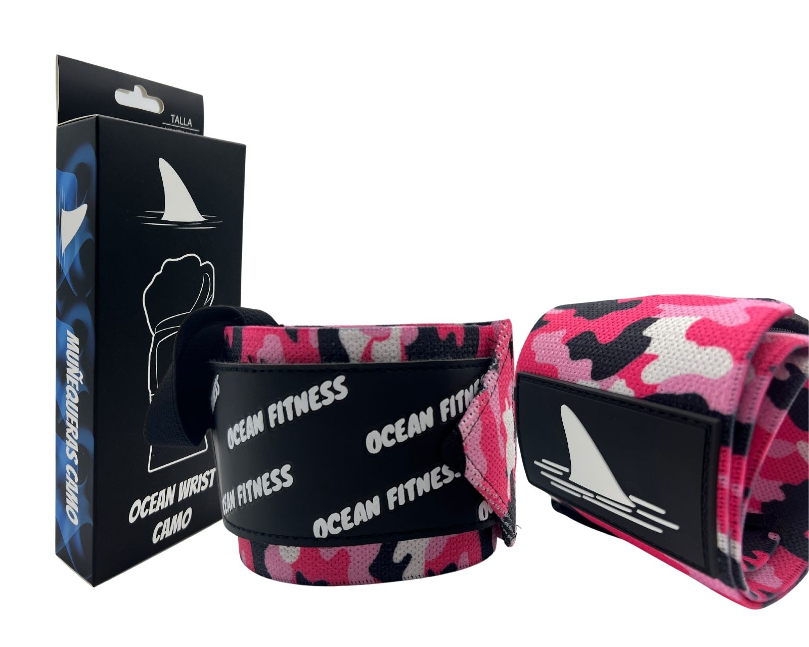 Foto 2 pulgar | Muñequeras Deportivas Ocean Fitness Camo Elásticas Premium