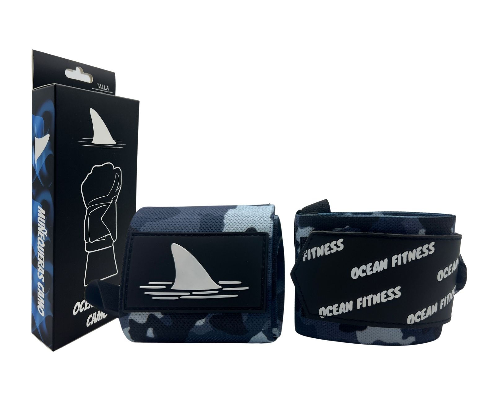 Muñequeras Deportivas Ocean Fitness Camo Elásticas Premium