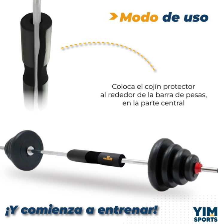 Foto 4 pulgar | Cojín Protector de Cuello para Barra Levantamiento Funbu color Negro