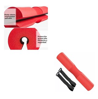 Foto 5 | Protector de Cuello para Levantamiento de Pesas con Barra Lab.G Rojo