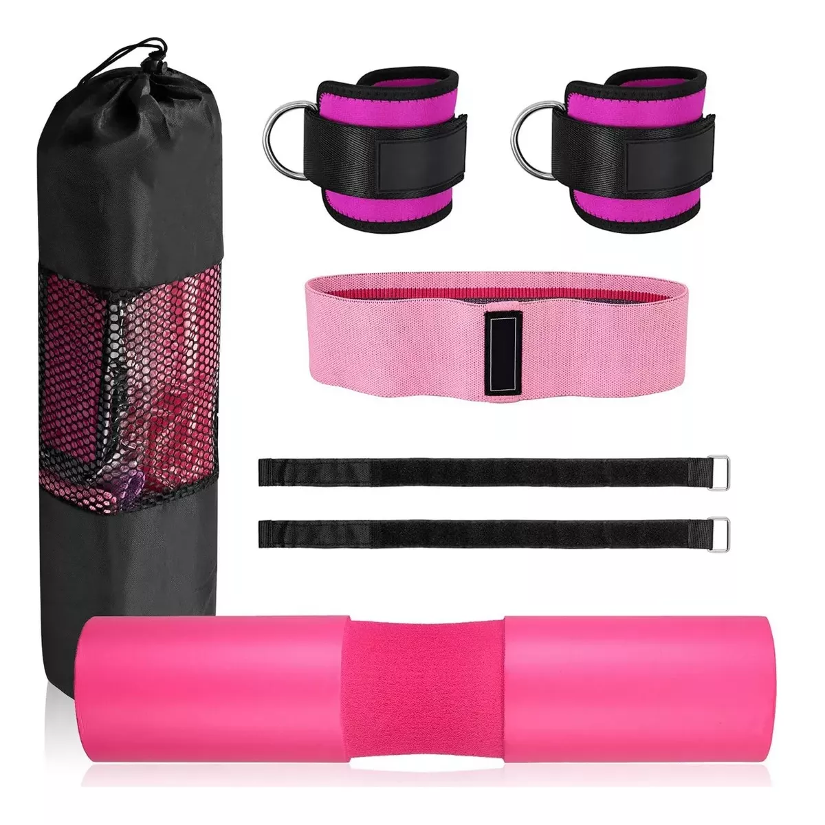 Kit Ejercicio Cojín Protector De Cuello Para Gym Pesas Barra Eo Safe Imports Esi-15397 Multicolor