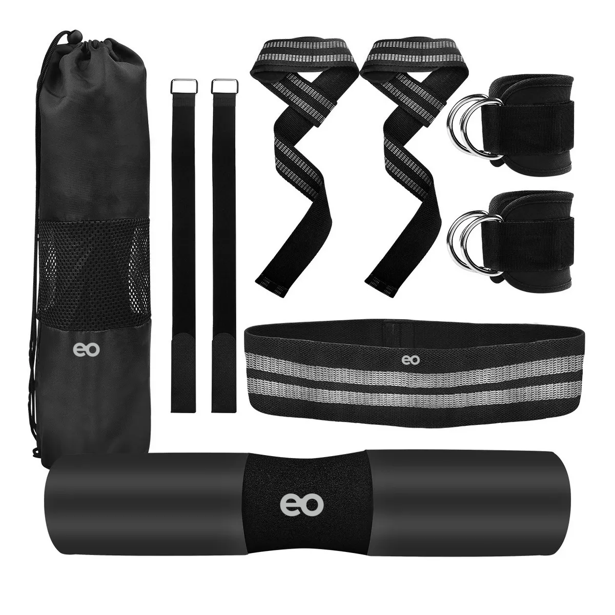 Foto 2 pulgar | Protector De Halterofilia Para Gimnasio Rodillera Deportiva Eo Safe Imports Esi-12496-1 Negro