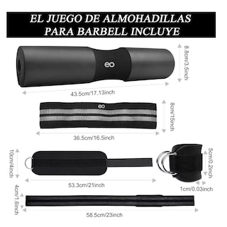 Foto 2 | Protector De Halterofilia Para Gimnasio Rodillera Deportiva Eo Safe Imports Esi-12496-1 Negro