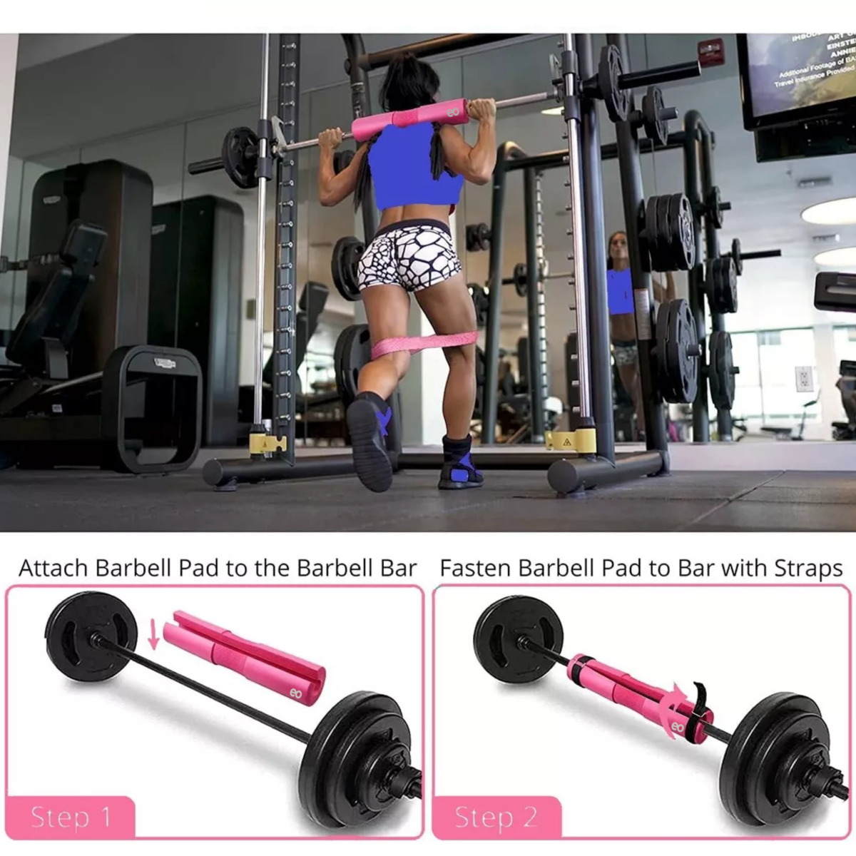 Foto 2 | Kit Ejercicio Cojín Protector De Cuello Para Gym Pesas Barra Eo Safe Imports Esi-15397-1 Multicolor