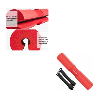 Foto 5 | Protector De Cuello Para Levantamiento De Pesas Con Barra, Rojo