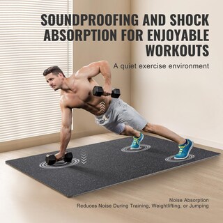 Foto 5 | Baldosas De Gimnasio Vevor De 1,4 Cm De Grosor Con Parte Superior De Goma Eva, 25 Unidades - Venta Internacional.