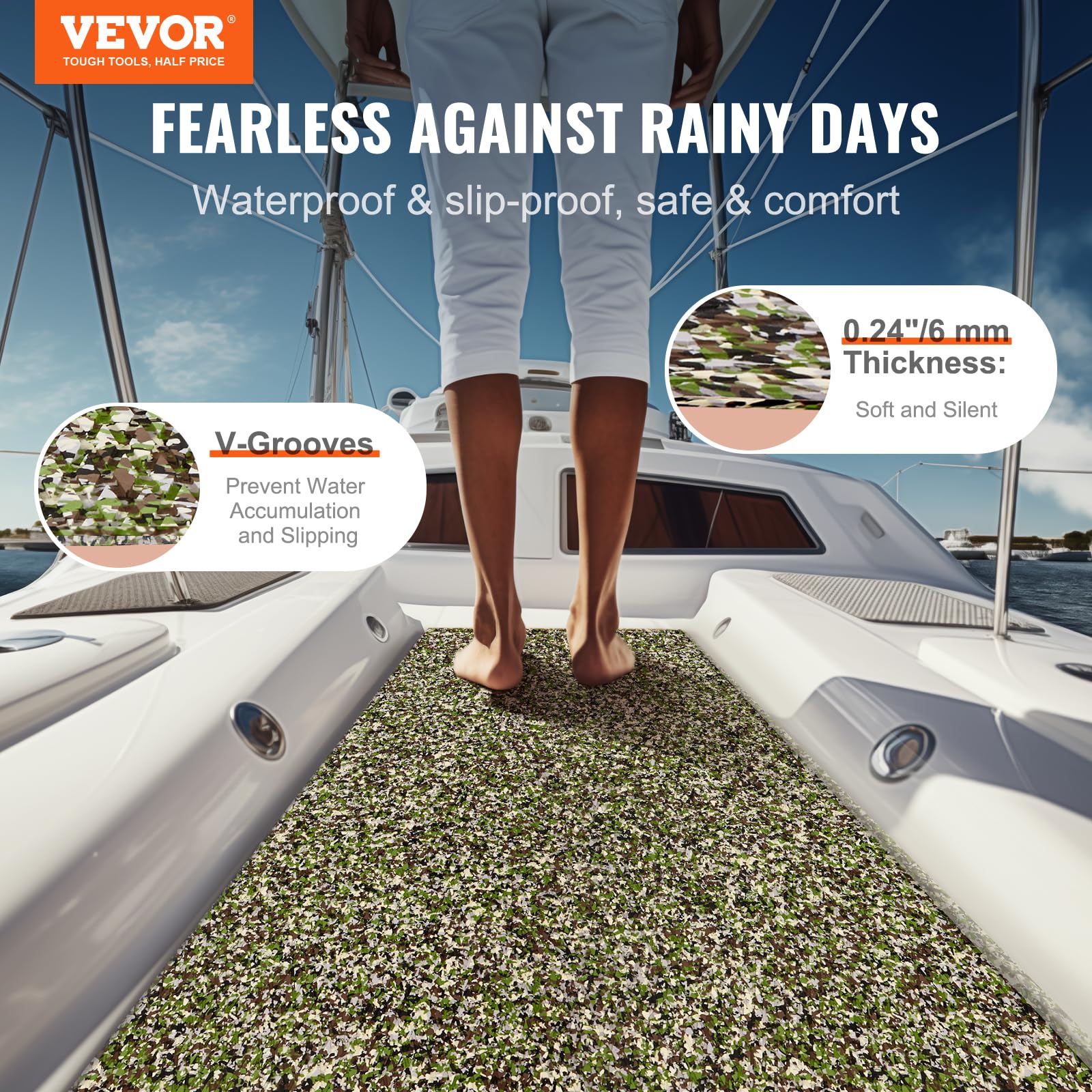 Foto 3 pulgar | Suelo De Espuma Eva Vevor Con Adhesivo 3m De 2,9 M² Para Barcos - Venta Internacional.