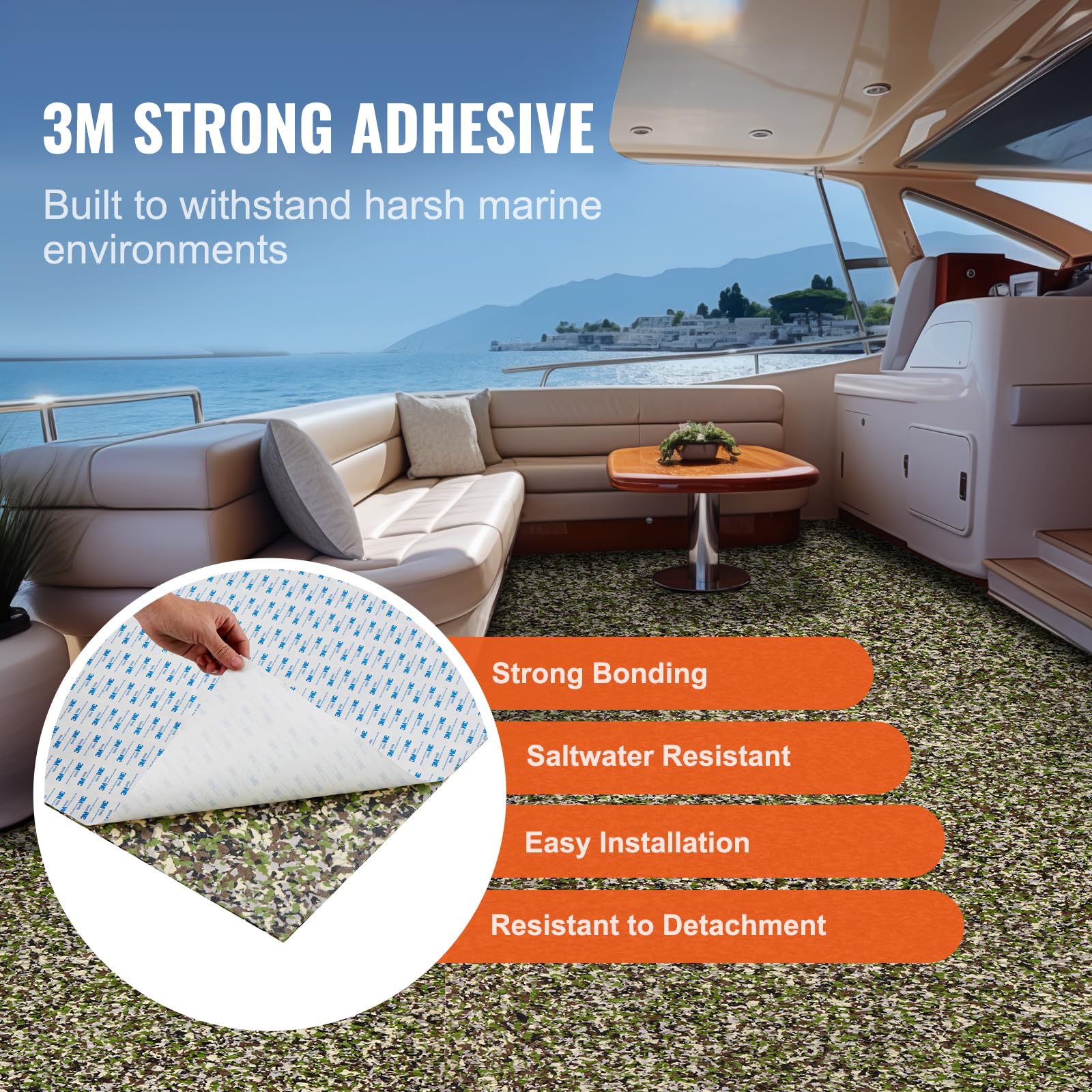 Foto 4 pulgar | Suelo De Espuma Eva Vevor Con Adhesivo 3m De 2,9 M² Para Barcos - Venta Internacional.
