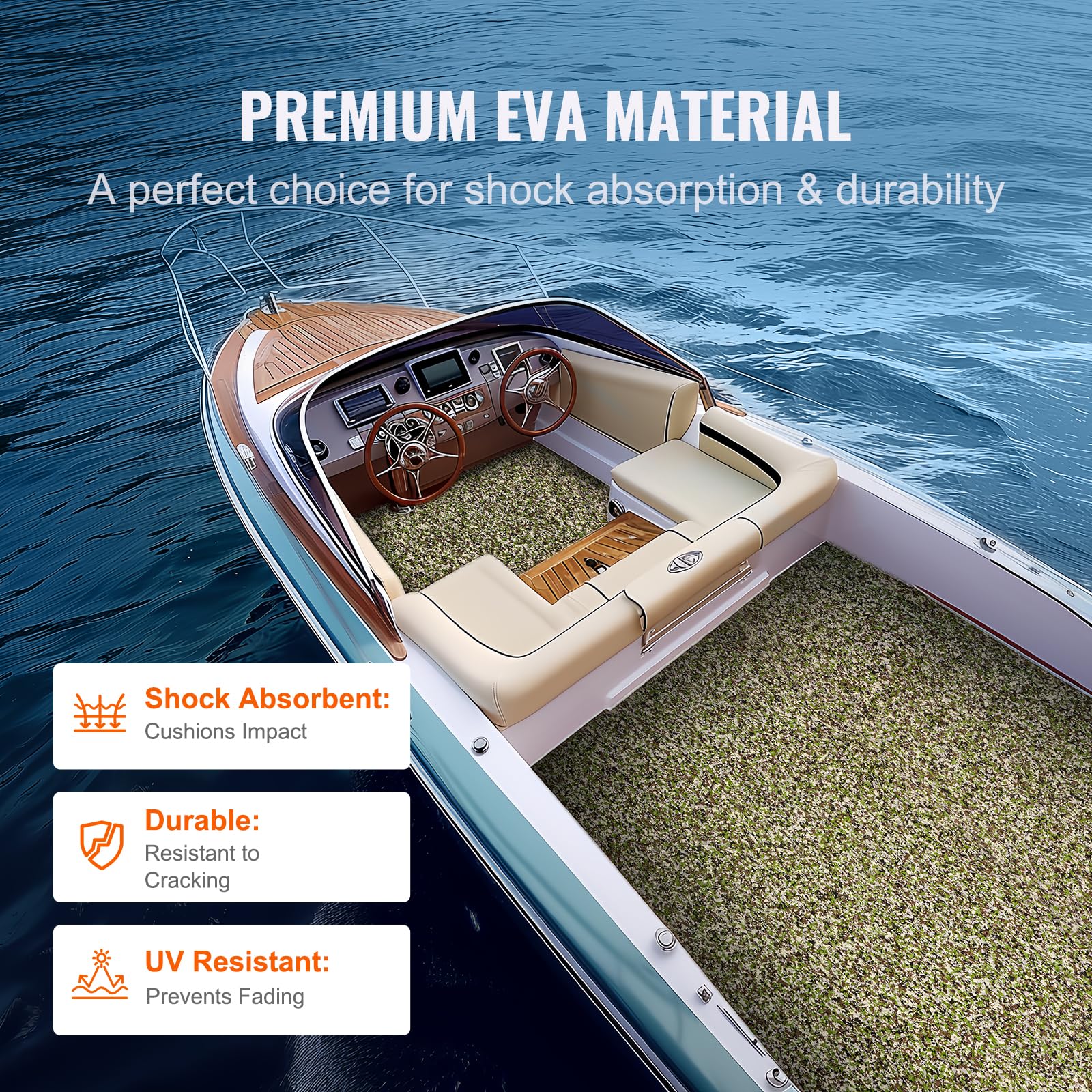 Foto 5 pulgar | Suelo De Espuma Eva Vevor Con Adhesivo 3m De 2,9 M² Para Barcos - Venta Internacional.