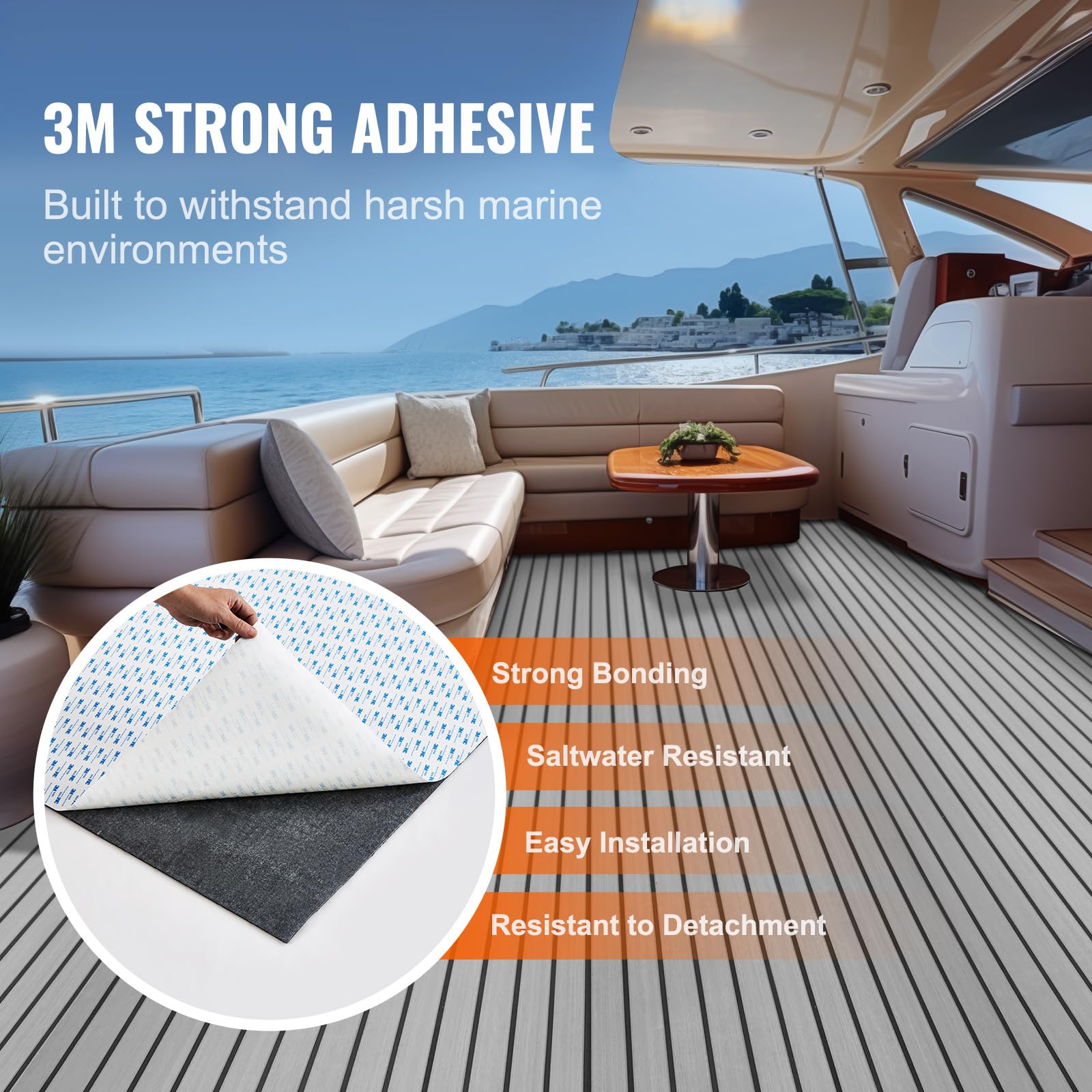 Foto 3 | Tarima De Espuma Eva Vevor Para Barcos, 240 X 116 X 0,6 Cm - Venta Internacional.